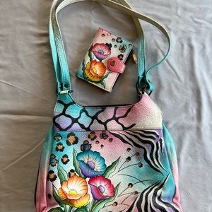 Anuschka hand painted leather bag